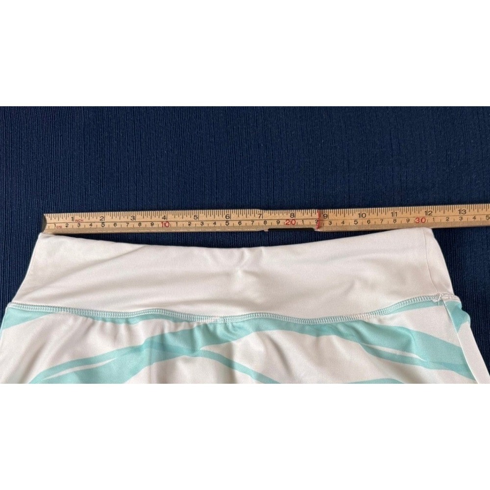 HEAD Tennis‎ Skort XS White Aqua Blue Skort Wave Athletic Mini Skirt Tenniscore - Picture 3 of 7